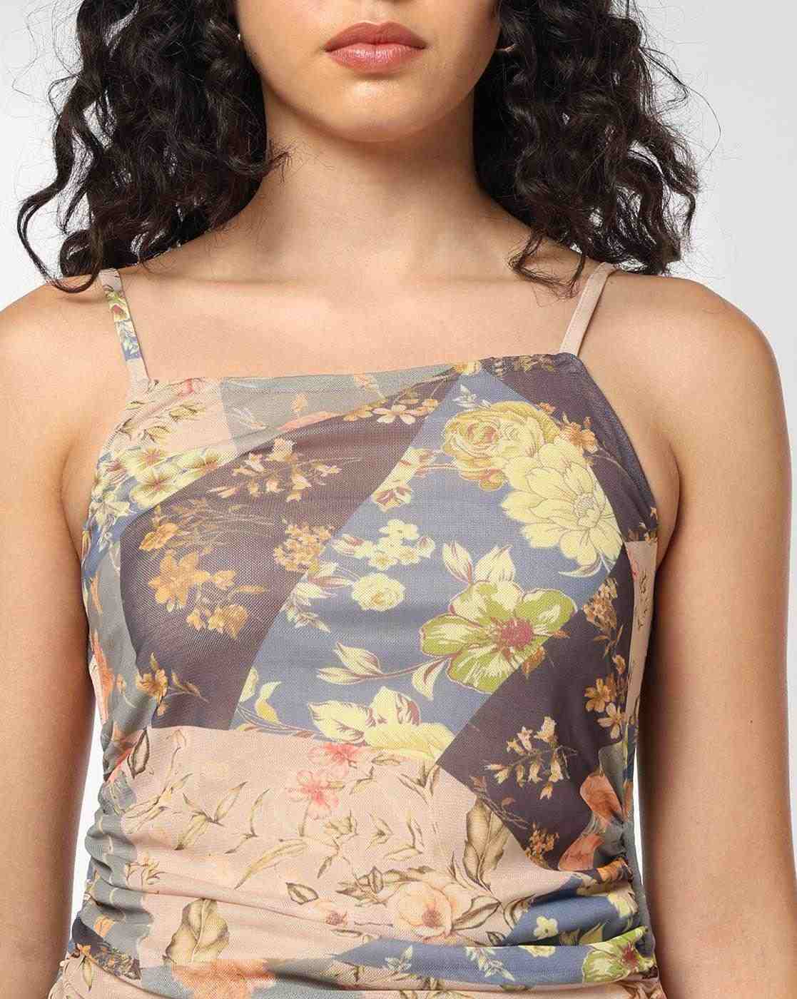 RIO | Women Floral Print Strappy Bodycon Dress|3