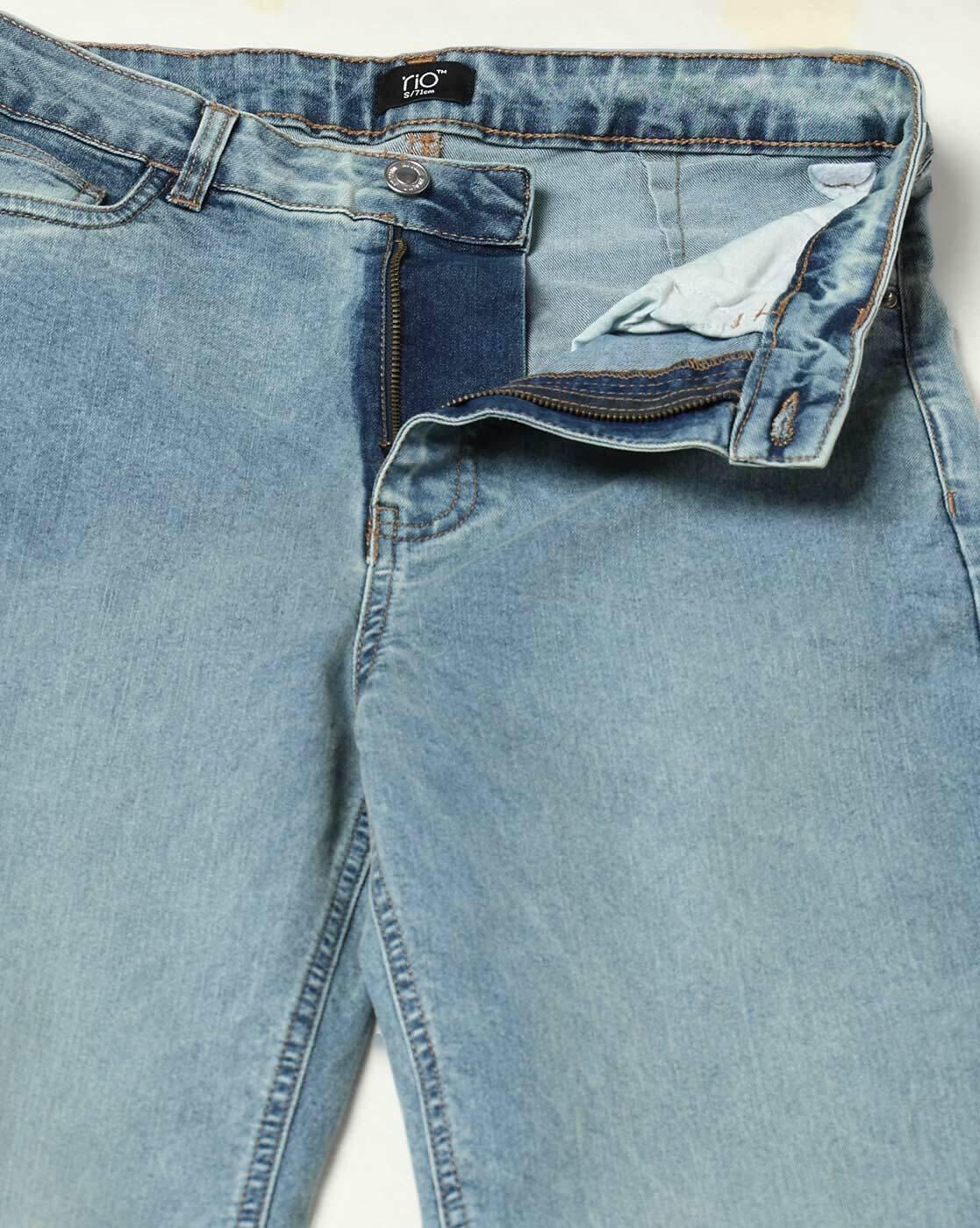 RIO | Women Mid-Wash Wide-Leg Jeans|4