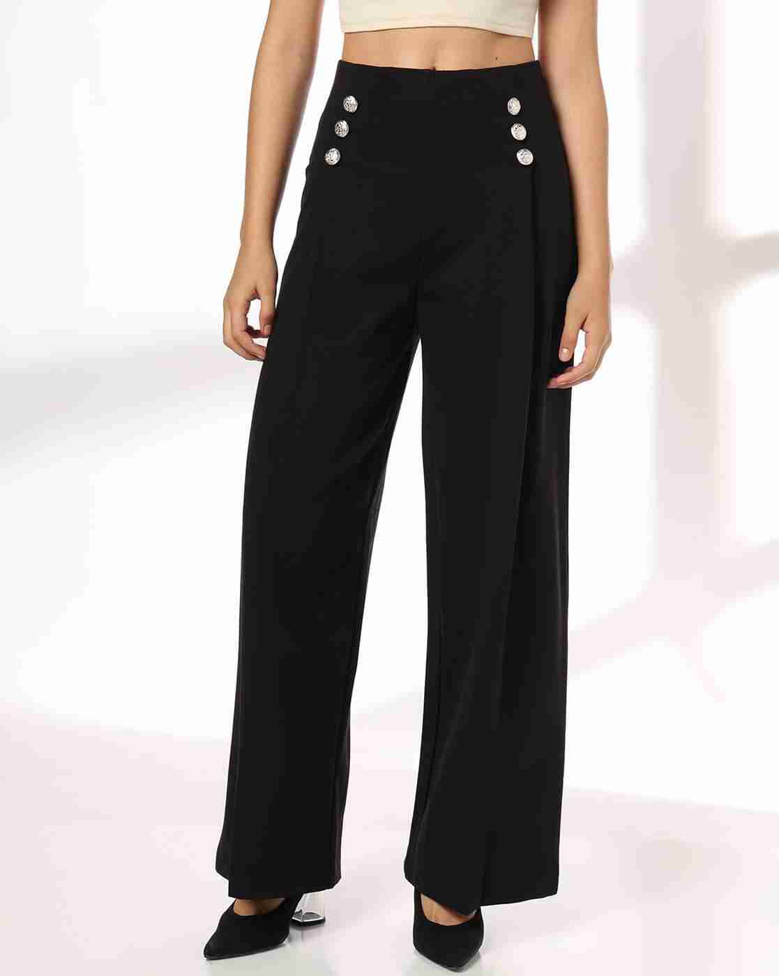 RIO | Women Button Detail Knit Trousers|0