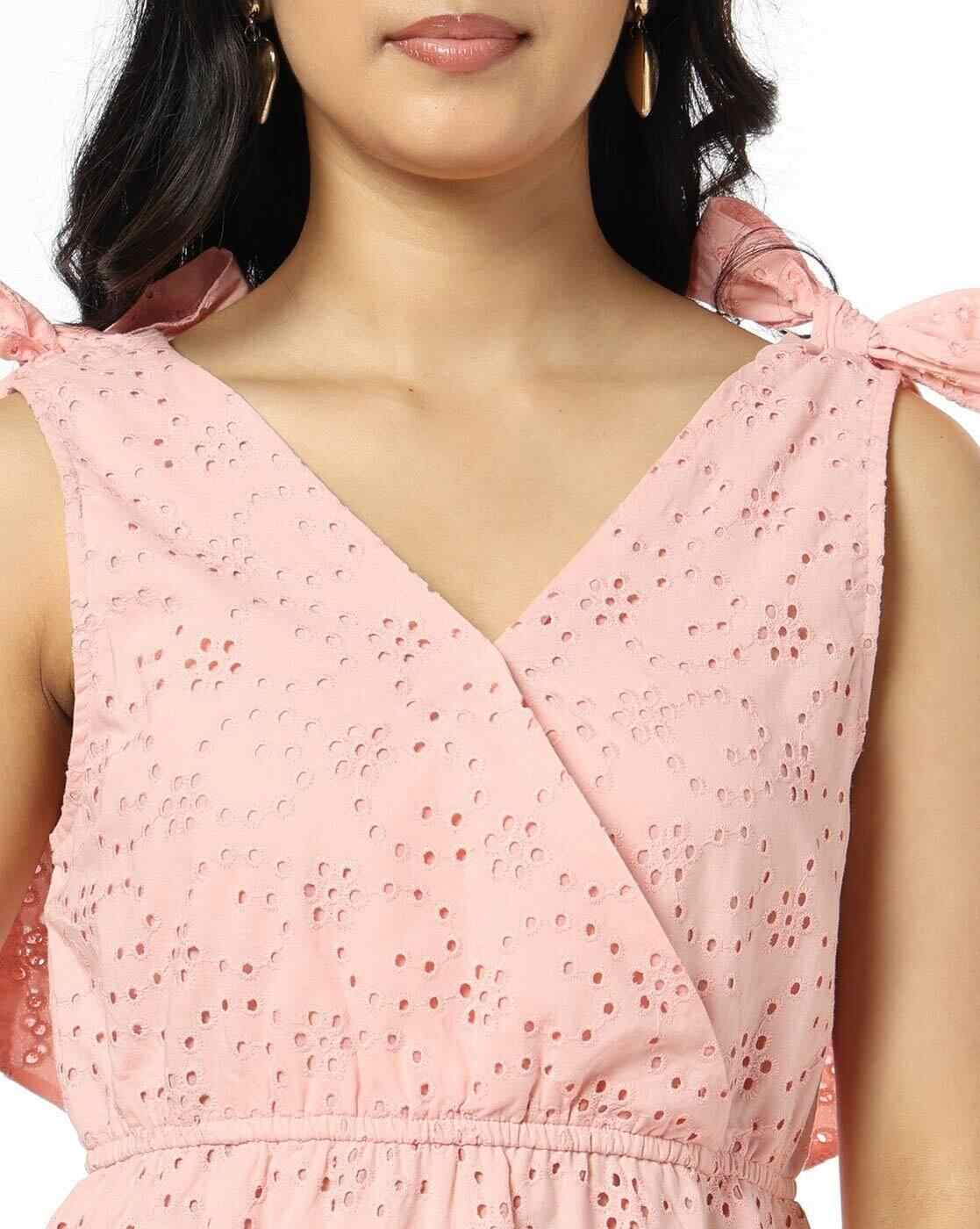 RIO | Women V-Neck Fit & Flare Dress|4