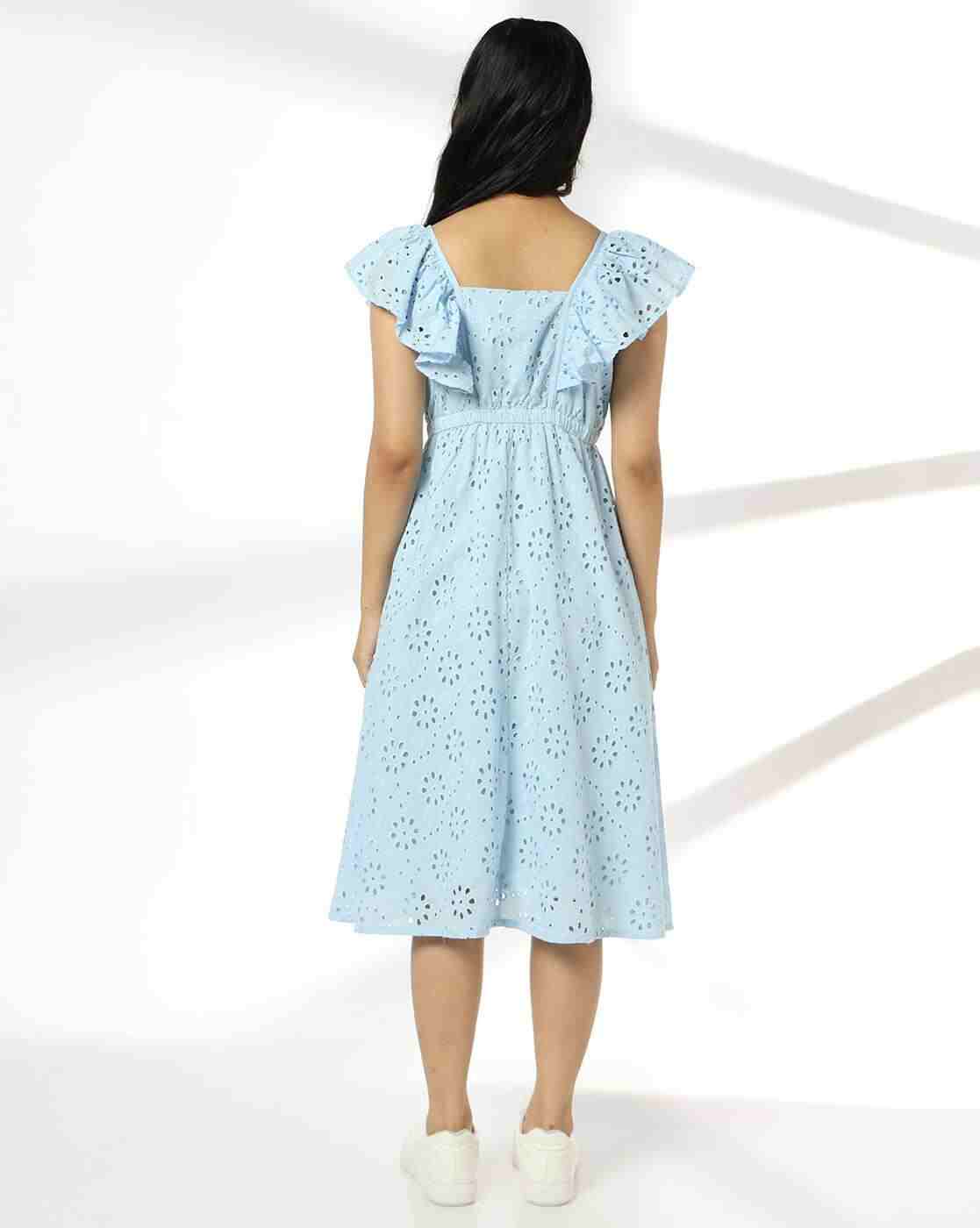 RIO | Women Square-Neck Fit & Flare Dress|2