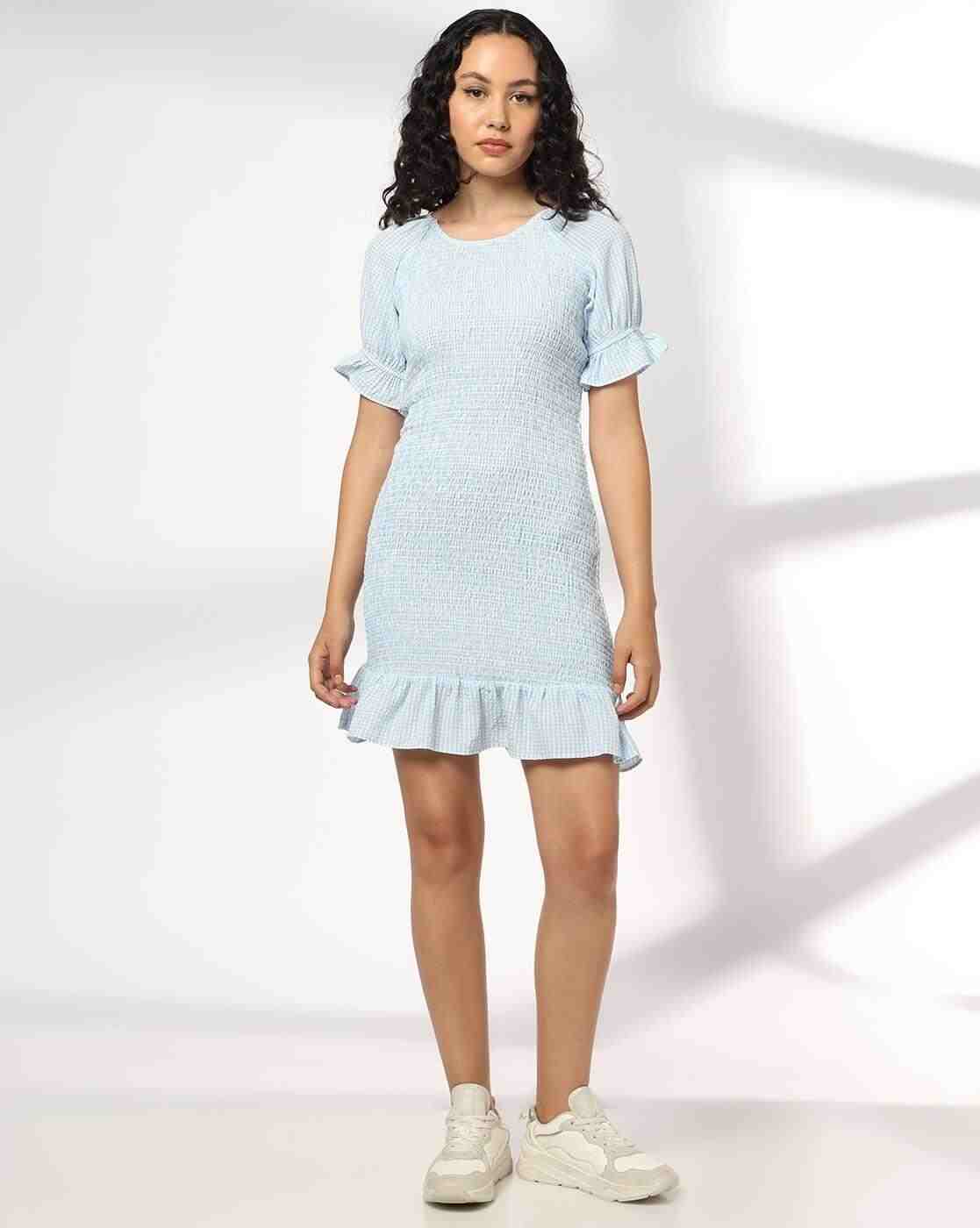 RIO | Women Smocked Bodycon Dress|0