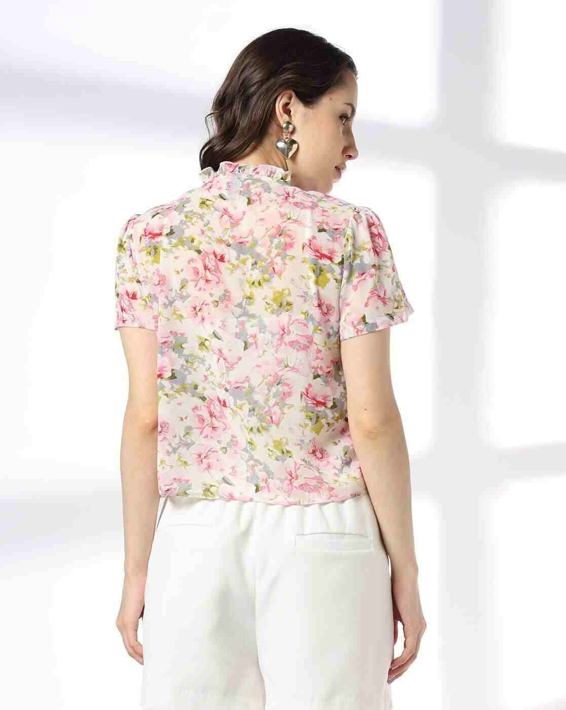 RIO | Women Regular Fit Printed Ruffle Top|2