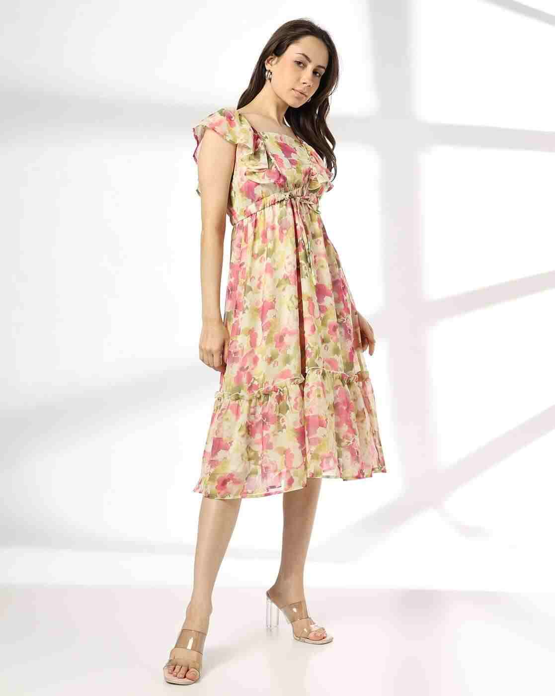 RIO | Women All-Over Print Fit & Flare Dress|1