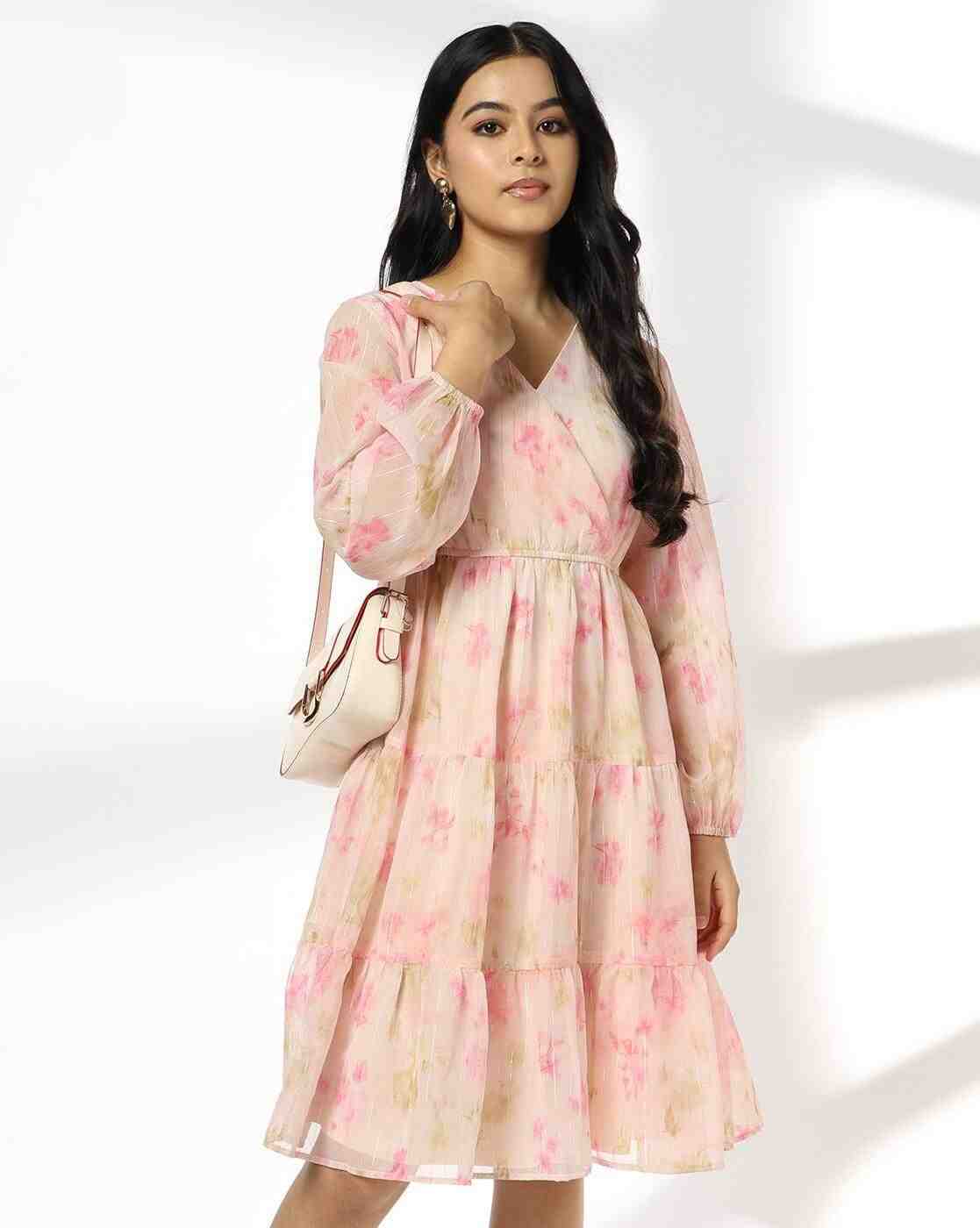 RIO | Women All-Over Print Tiered Dress|0