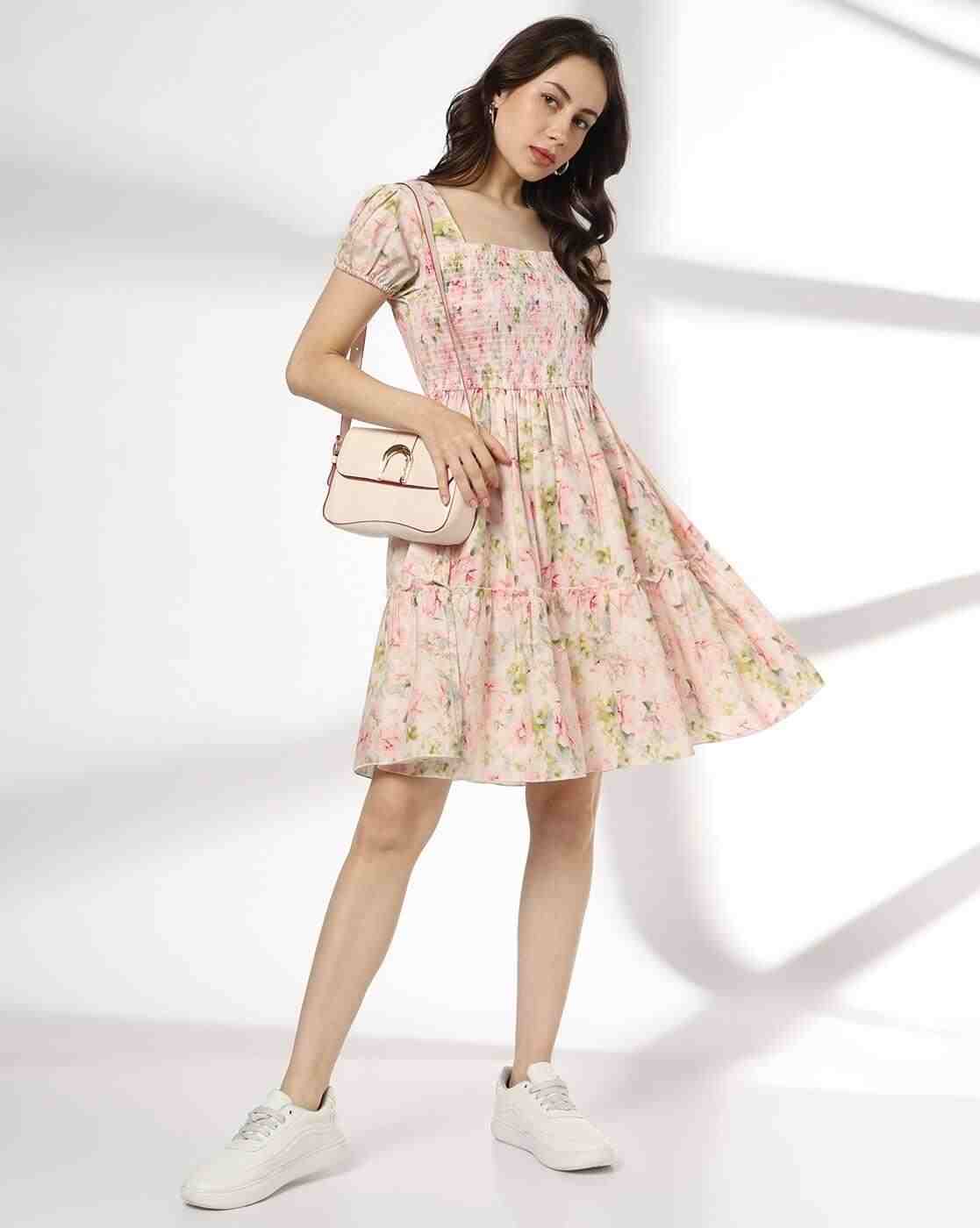 RIO | Women All-Over Print Tiered Dress|0