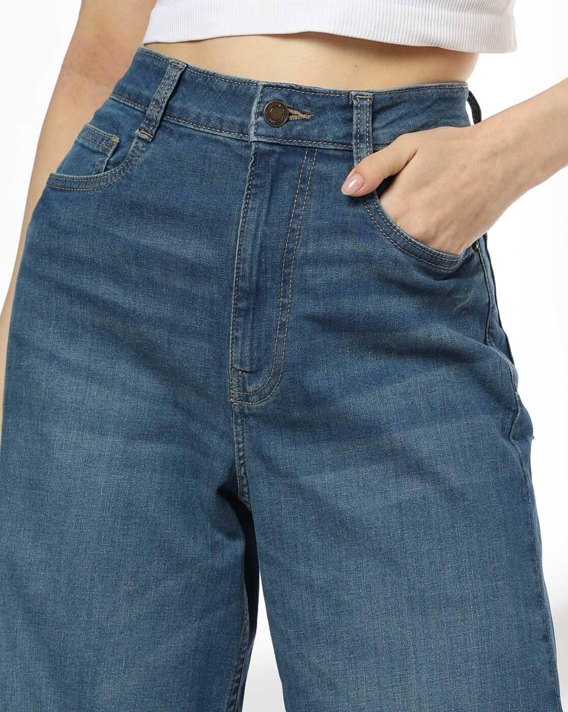 RIO | Women Mid-Wash Wide-Leg Jeans|3