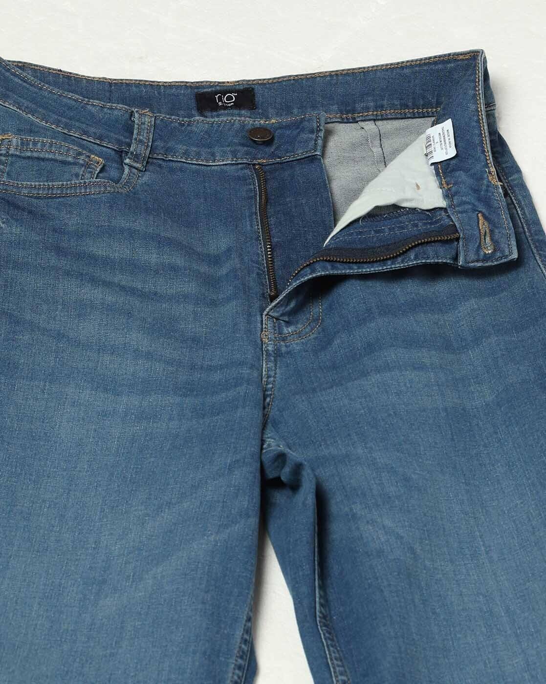 RIO | Women Mid-Wash Wide-Leg Jeans|4