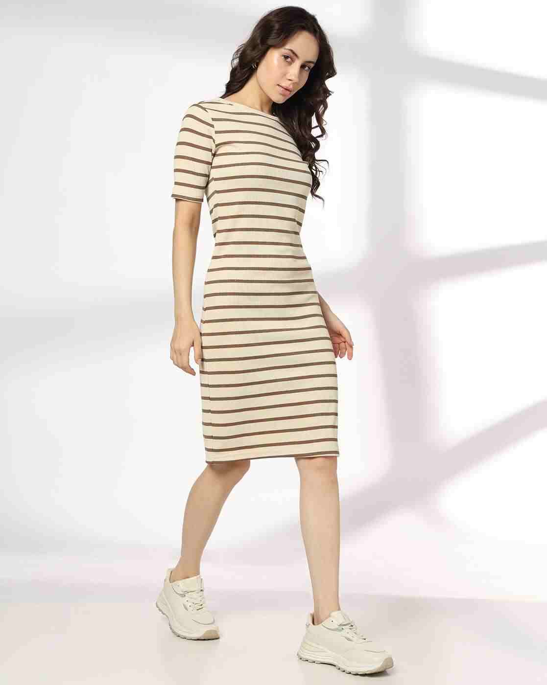 RIO | Women Striped Bodycon Dress|0