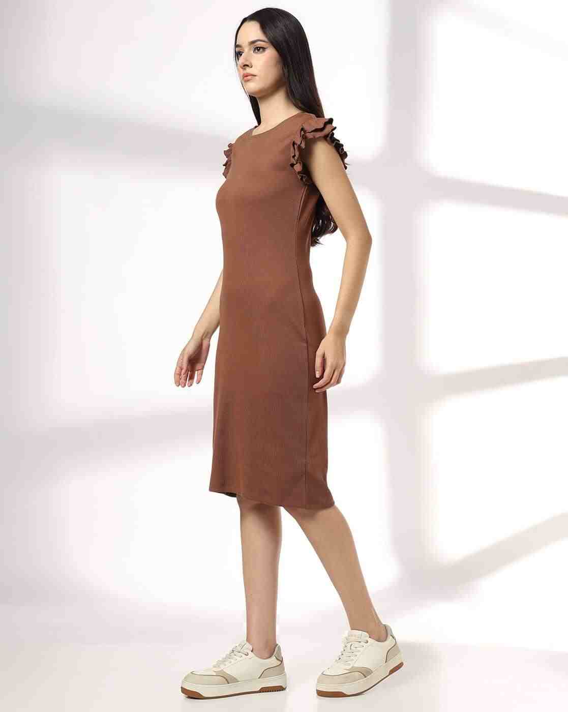 RIO | Women Ribbed Bodycon Dress|1