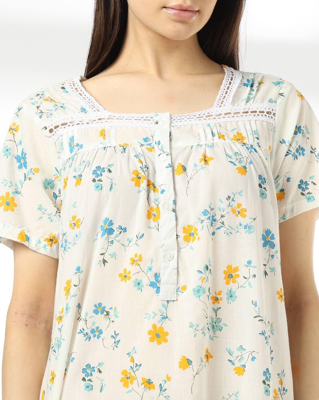 RIO | Women Floral Print Nightie|3