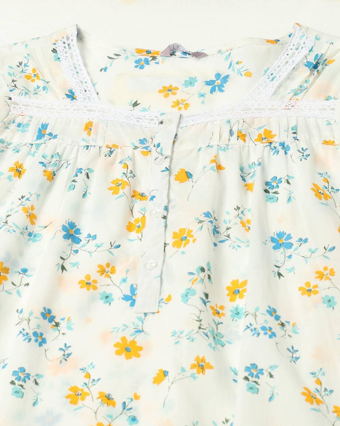 RIO | Women Floral Print Nightie|5