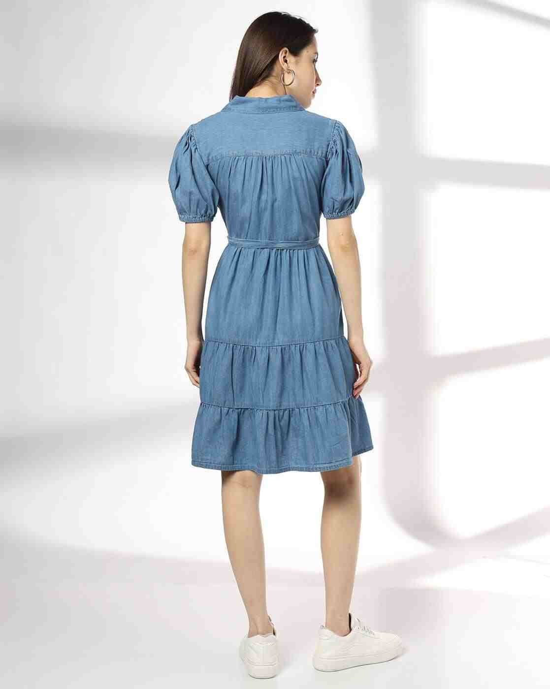 RIO | Women Lightly Washed Tiered Dress|2