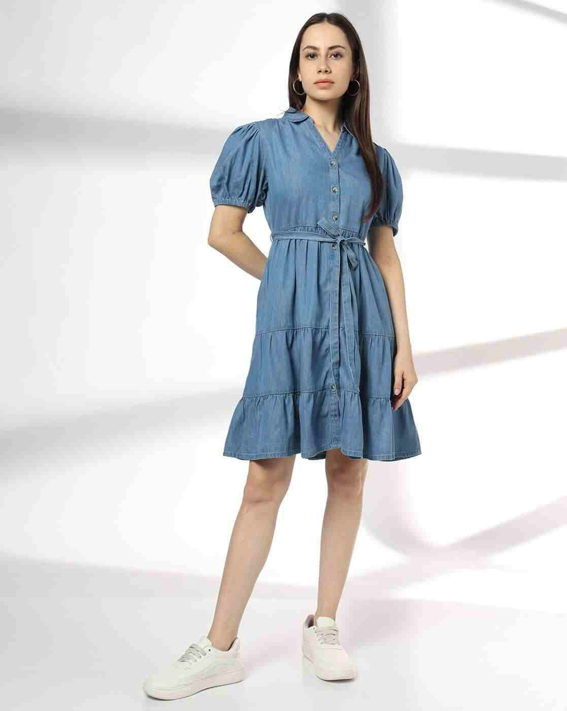 RIO | Women Lightly Washed Tiered Dress|3