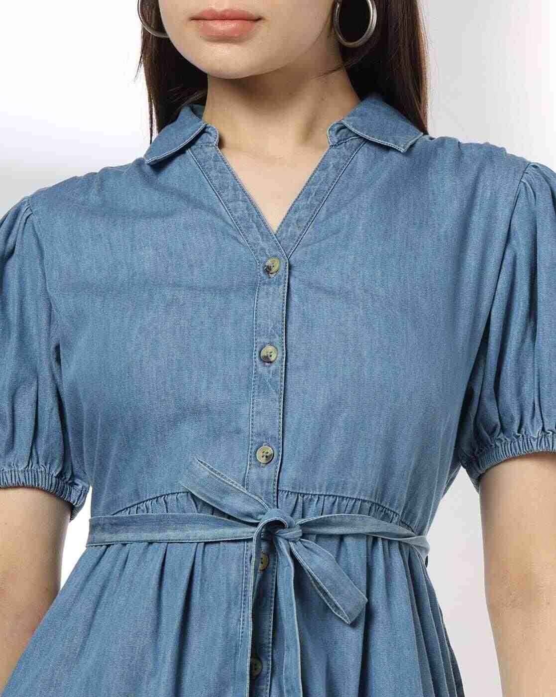 RIO | Women Lightly Washed Tiered Dress|5