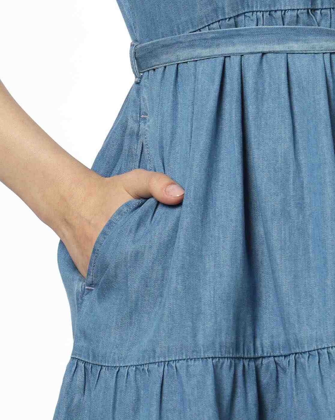 RIO | Women Lightly Washed Tiered Dress|6