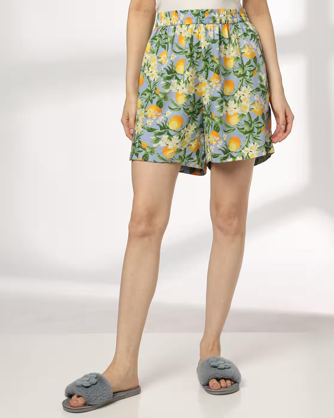 RIO | Women Pack of 2 Printed Relaxed Fit Shorts|0