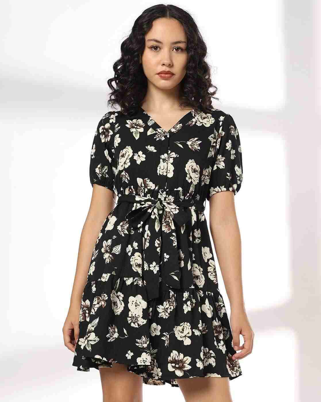 RIO | Women Floral Print A-Line Dress|0