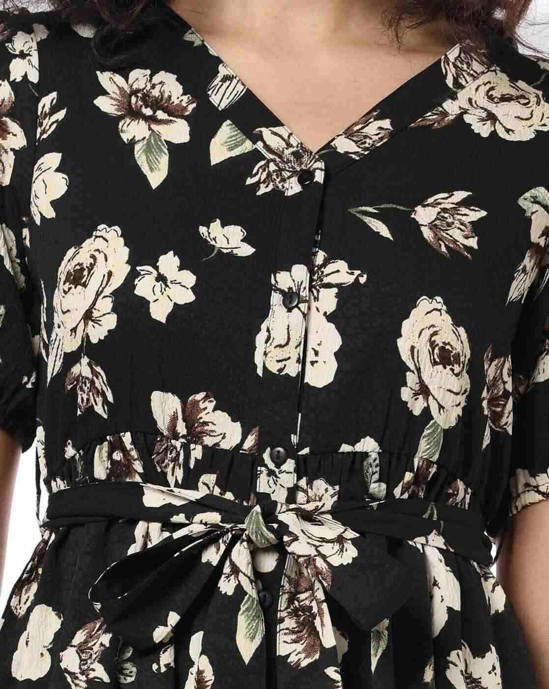 RIO | Women Floral Print A-Line Dress|4