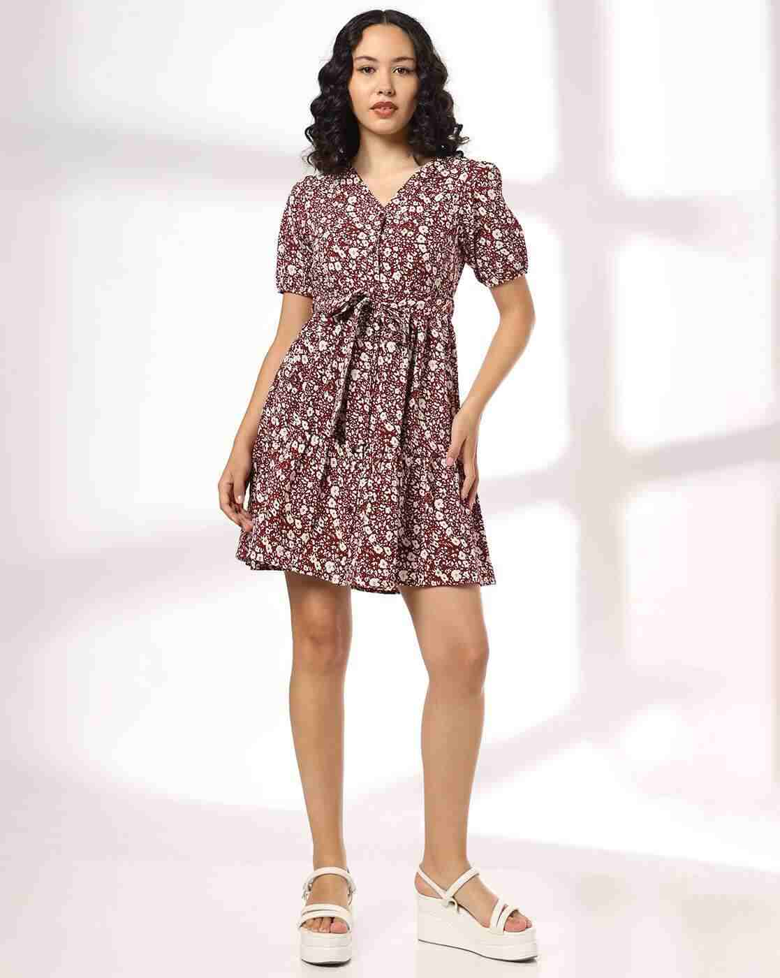 RIO | Women Floral Print A-Line Dress|3