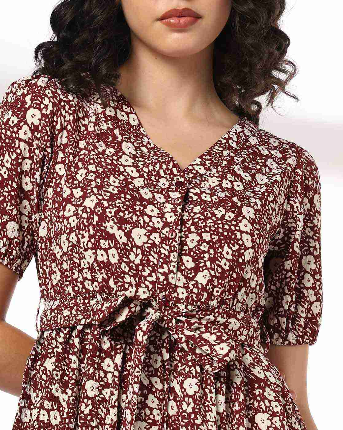 RIO | Women Floral Print A-Line Dress|4