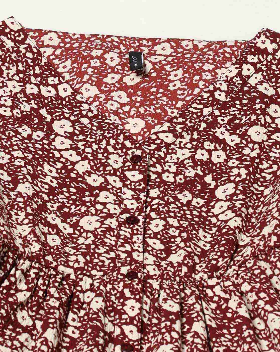 RIO | Women Floral Print A-Line Dress|5