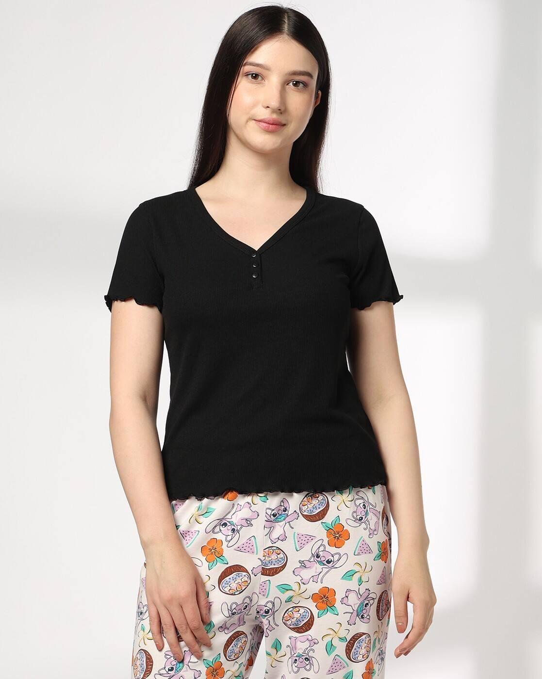 RIO | Women Relaxed Fit V-Neck T-Shirt|0