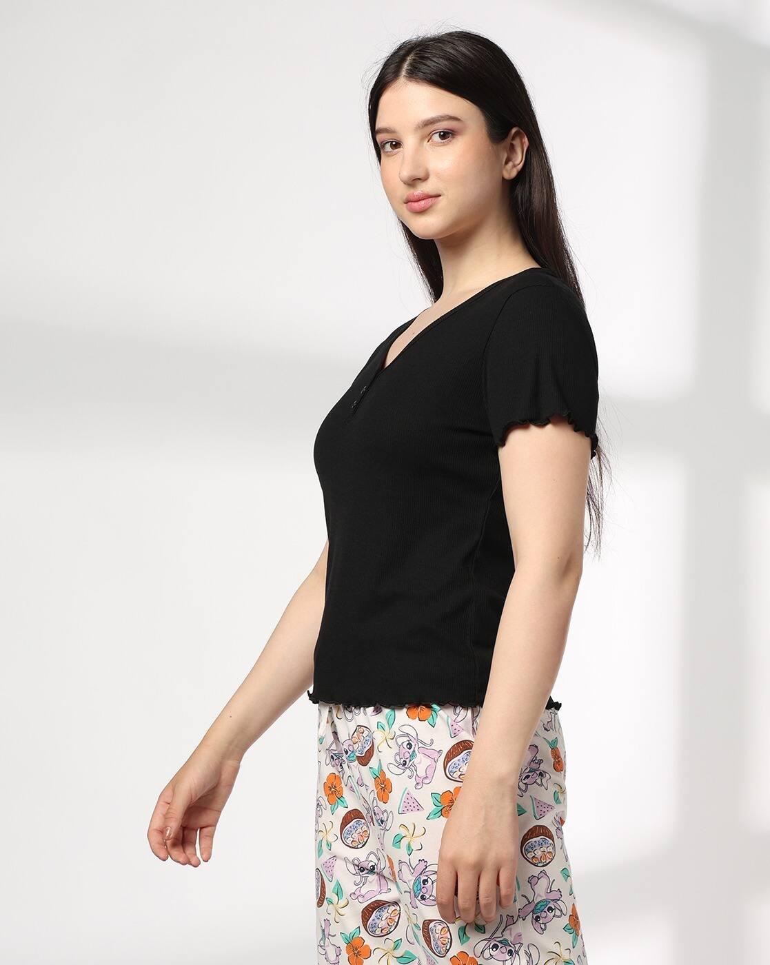 RIO | Women Relaxed Fit V-Neck T-Shirt|1