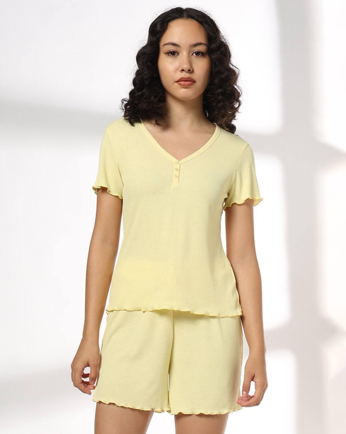 Women Ribbed Relaxed Fit Top