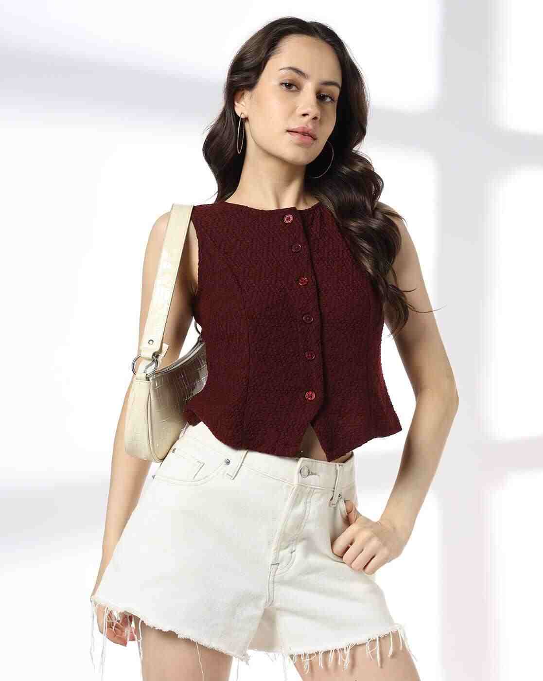 RIO | Women Waist Coat with Princess Seam|0