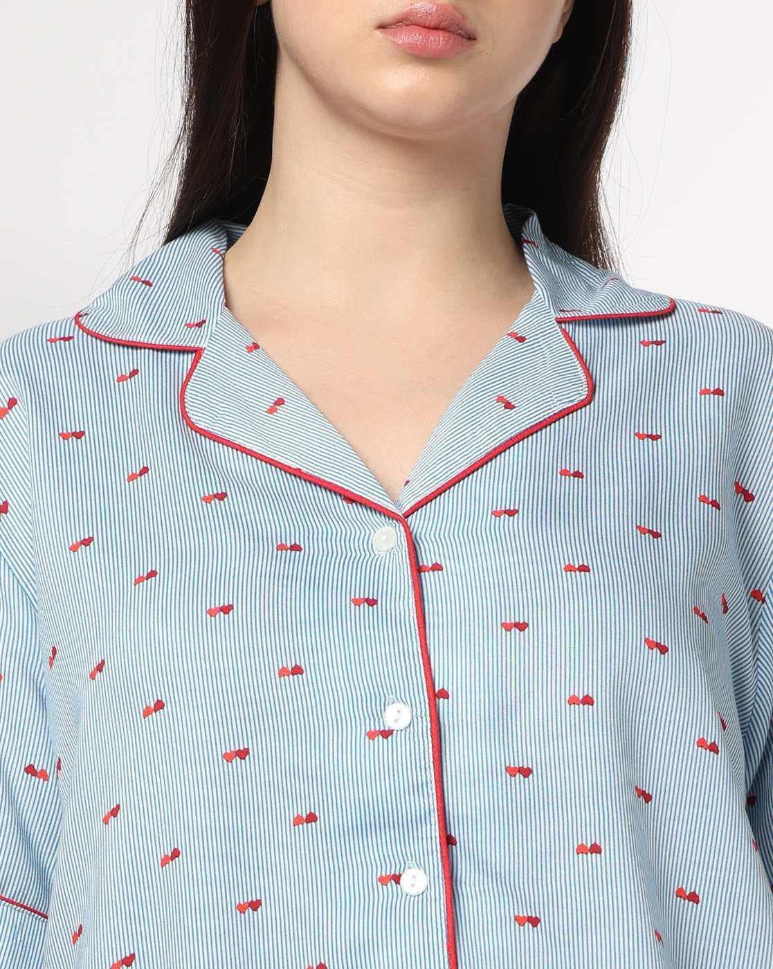 RIO | Women Patterned Shirt & Pants Co-Ord Set|3