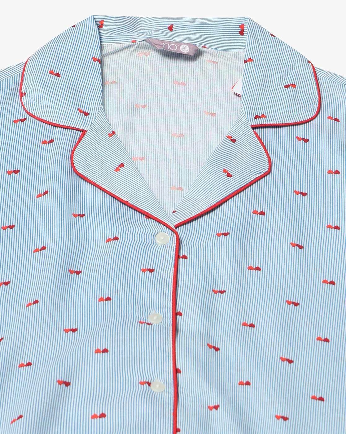 RIO | Women Patterned Shirt & Pants Co-Ord Set|5