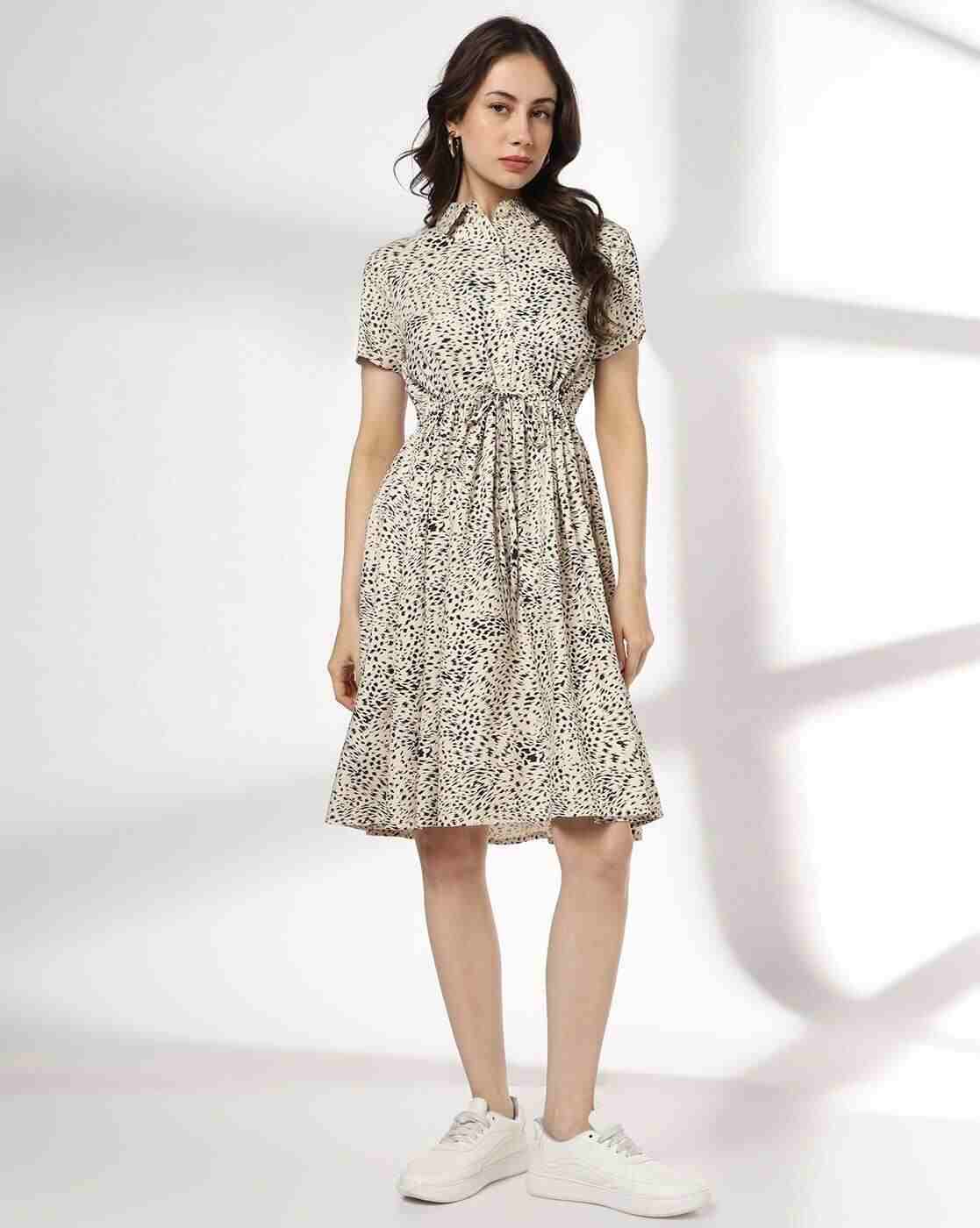 Women Printed Shirt Dress