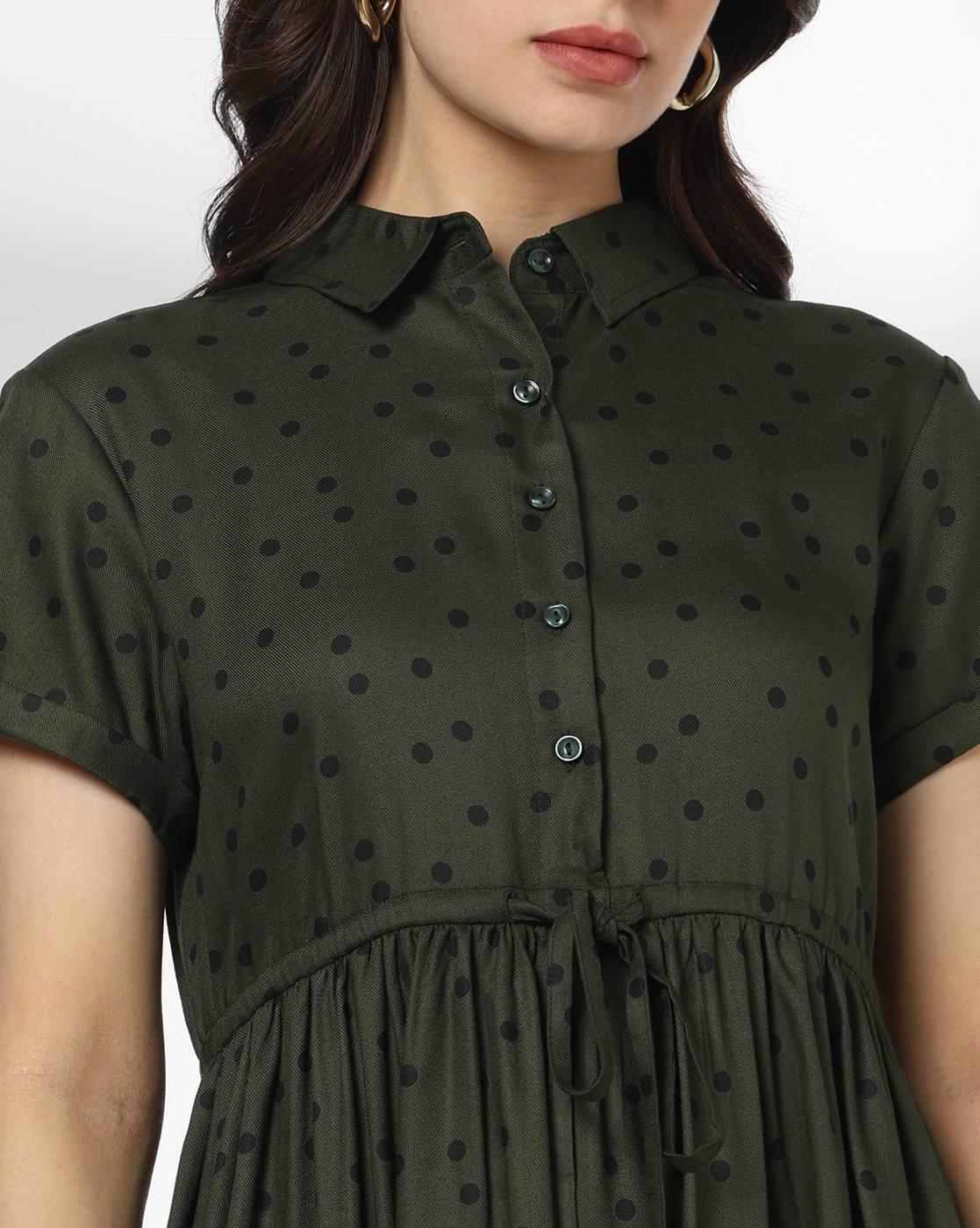 RIO | Women Polka-Dot Shirt Dress|3
