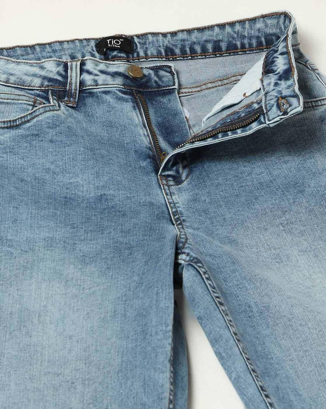 RIO | Women Heavily Washed Wide Jeans|4