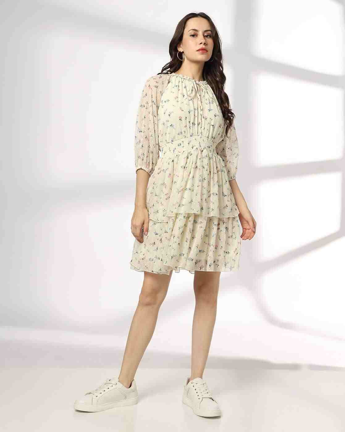 RIO | Women Floral Print Tiered Dress|0