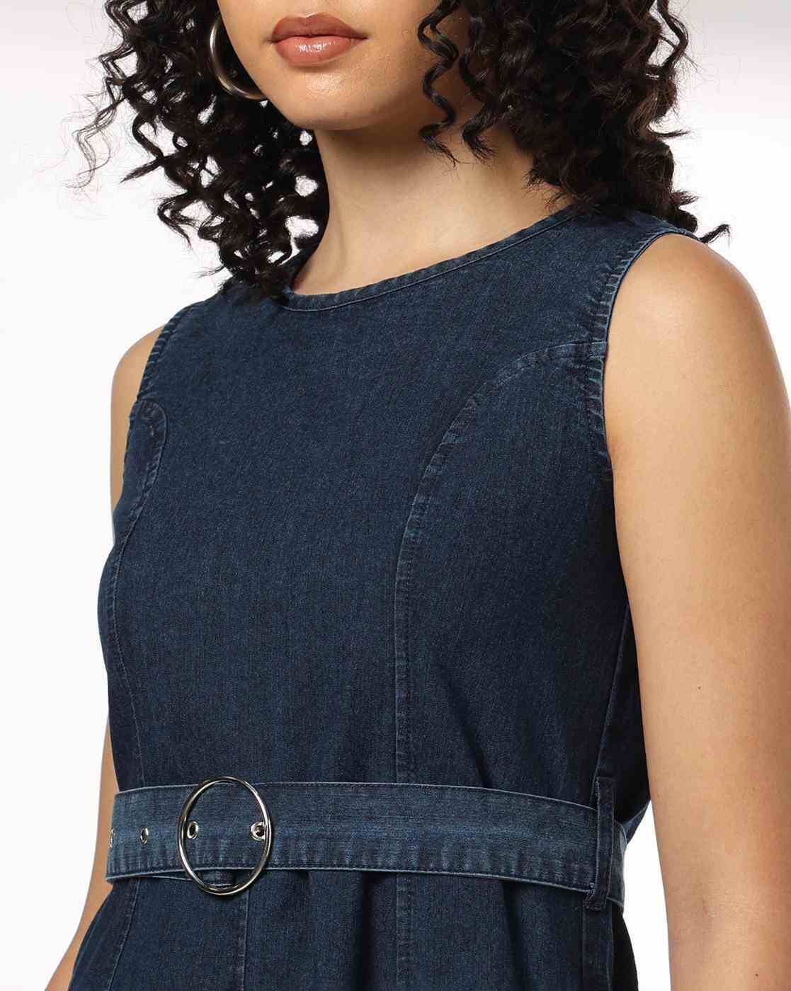 RIO | Women Denim Dress with Belt|3