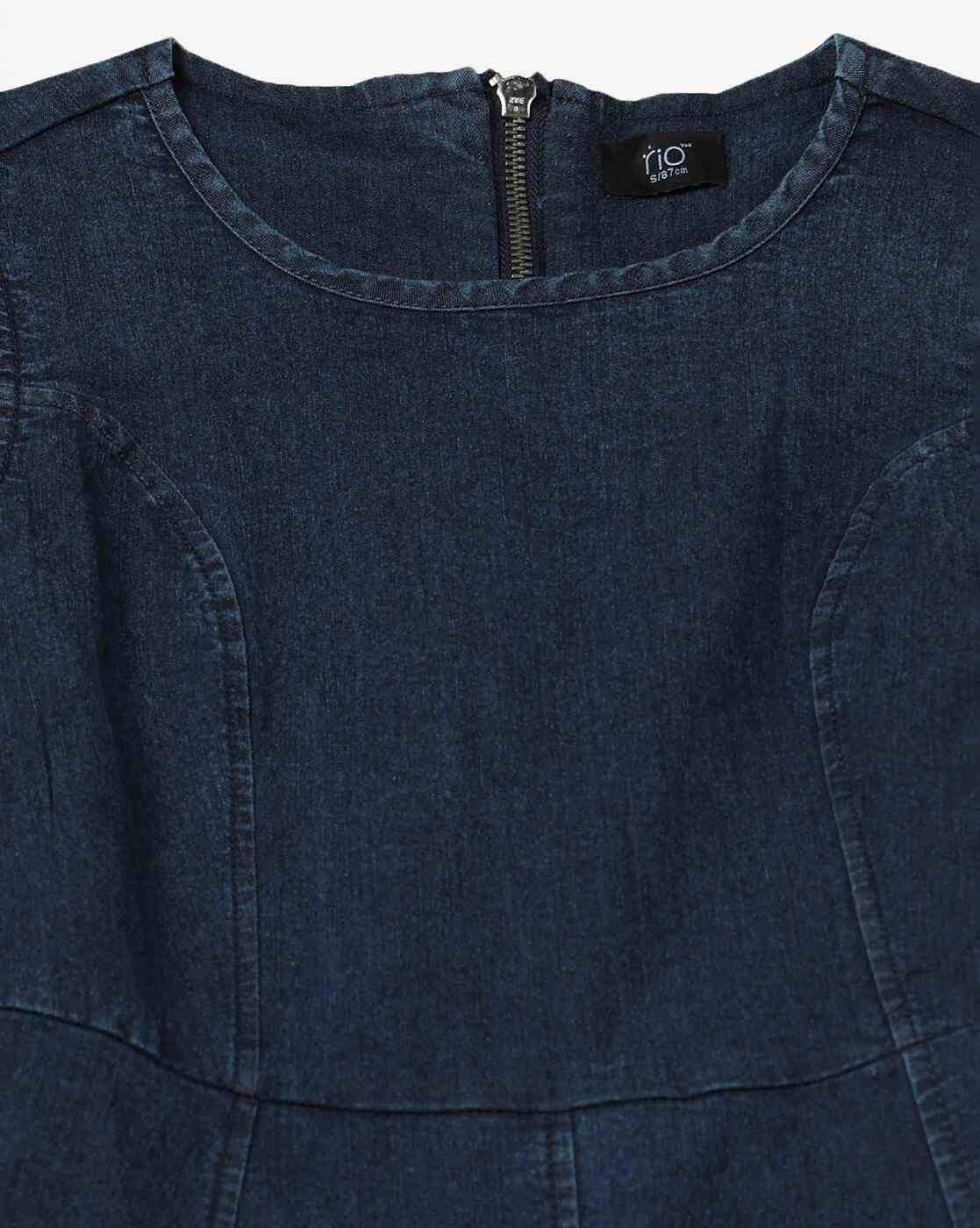 RIO | Women Denim Dress with Belt|5