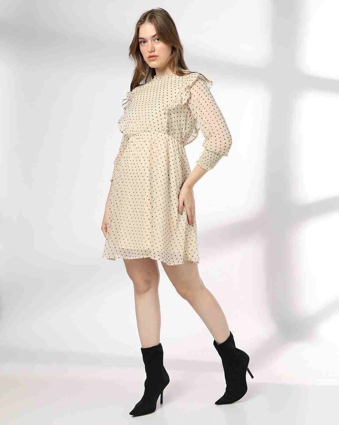 RIO | Women Polka-Dot A-Line Dress|1