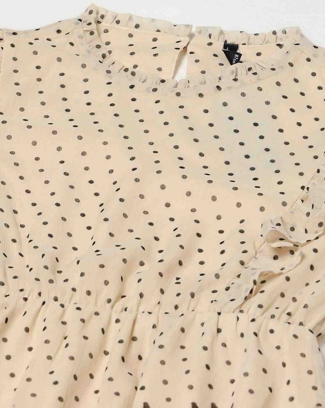 RIO | Women Polka-Dot A-Line Dress|4