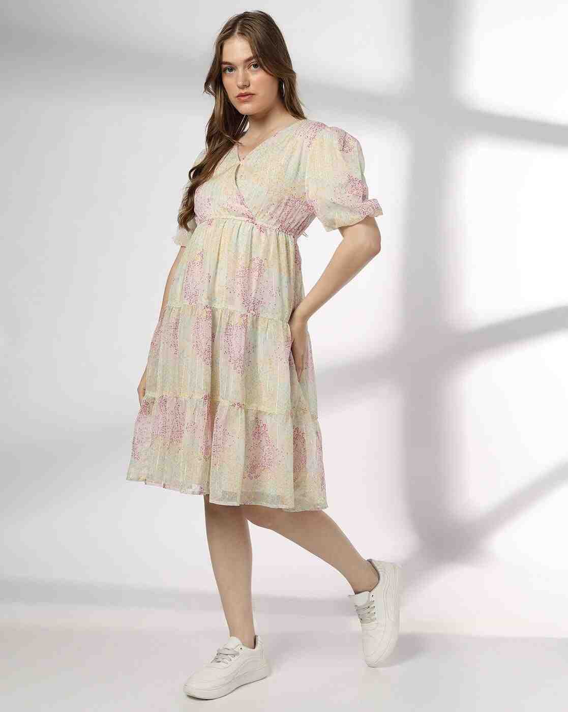 RIO | Women All-Over Print Tiered Dress|1