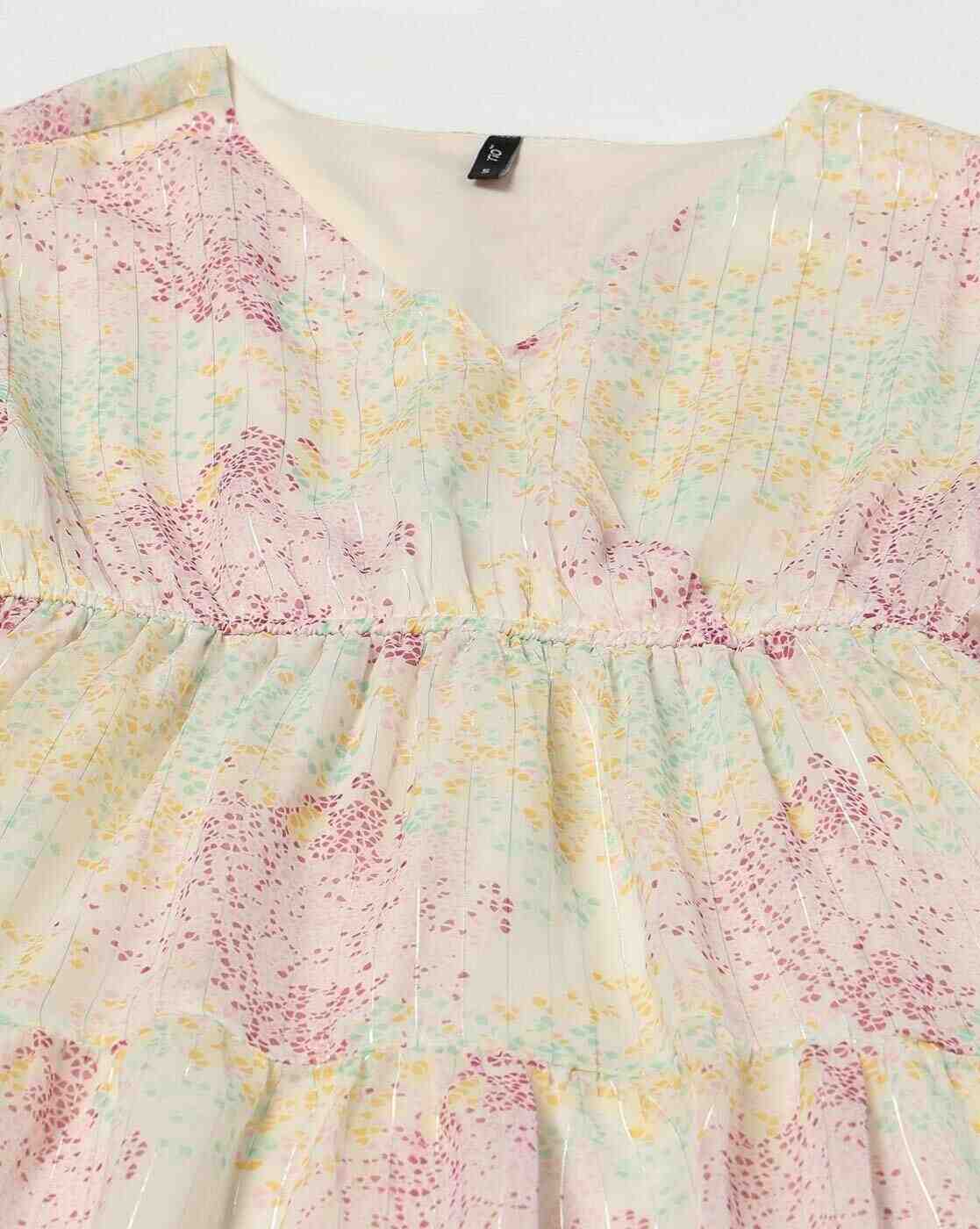 RIO | Women All-Over Print Tiered Dress|4
