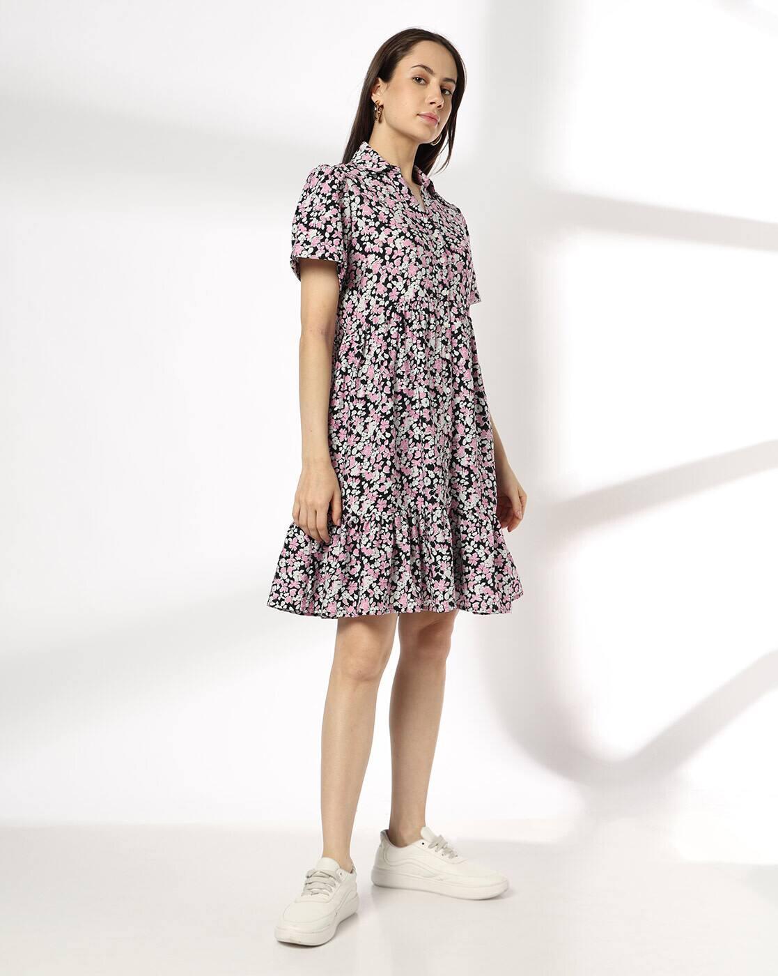 RIO | Women Floral Print Tiered Dress|1
