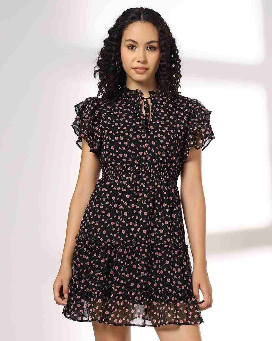 RIO | Women Floral Mini Flounce Dress|4