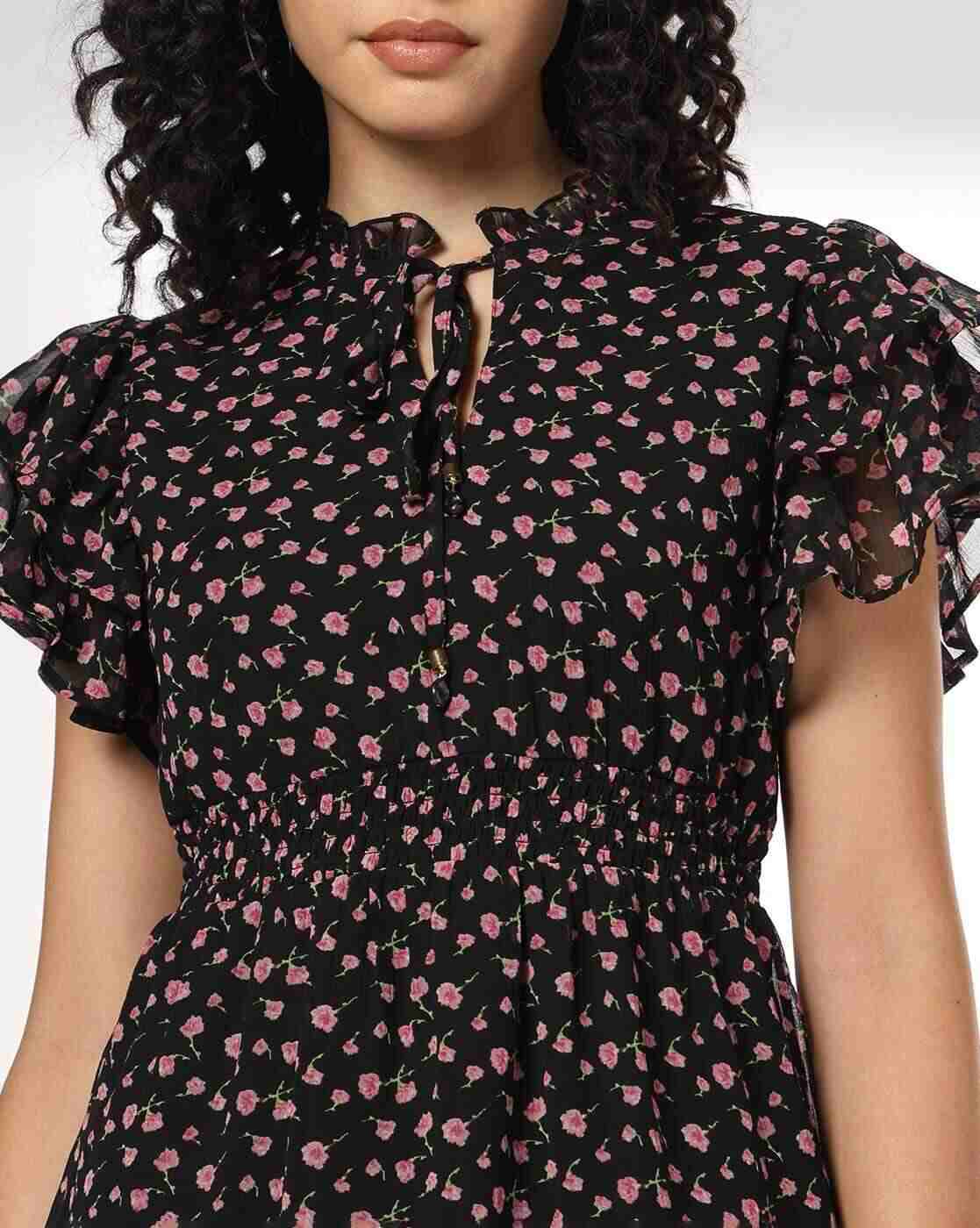 RIO | Women Floral Mini Flounce Dress|5