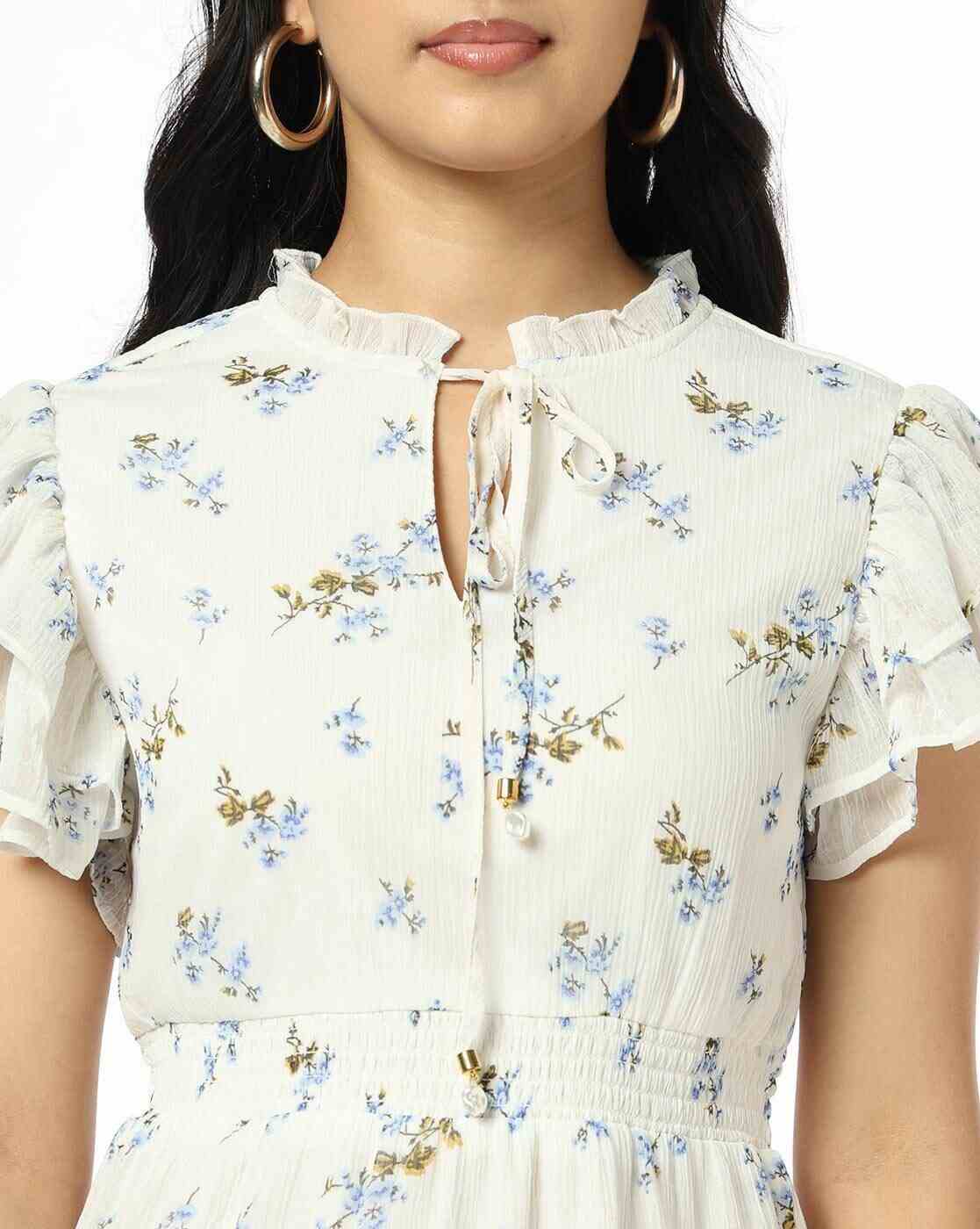 RIO | Women Floral Mini Flounce Dress|4