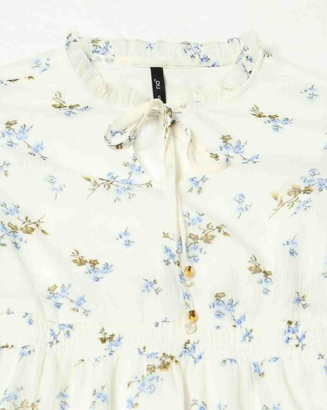 RIO | Women Floral Mini Flounce Dress|5