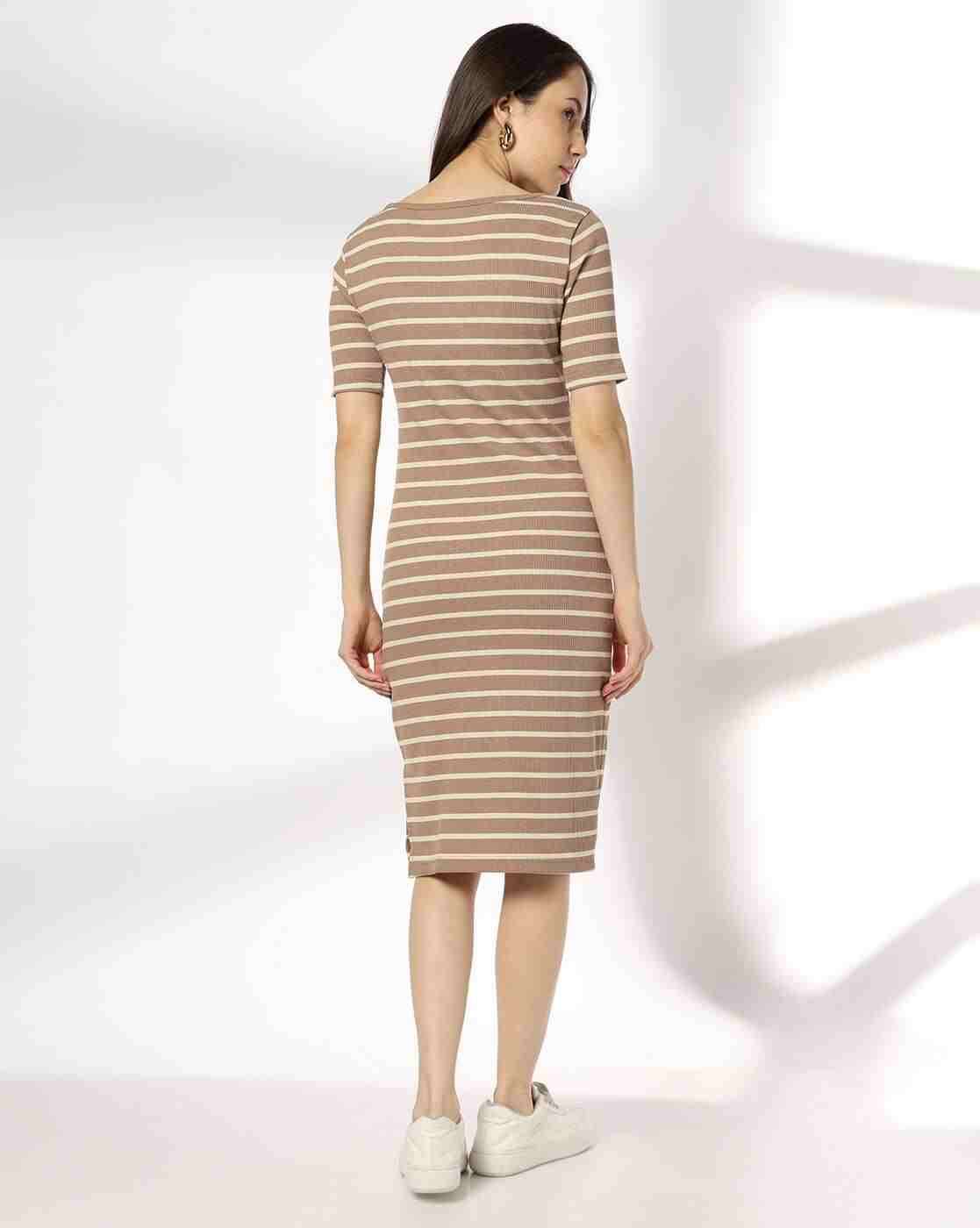 RIO | Women Striped Bodycon Dress|2