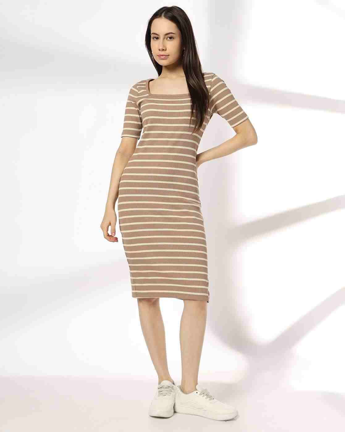 RIO | Women Striped Bodycon Dress|3