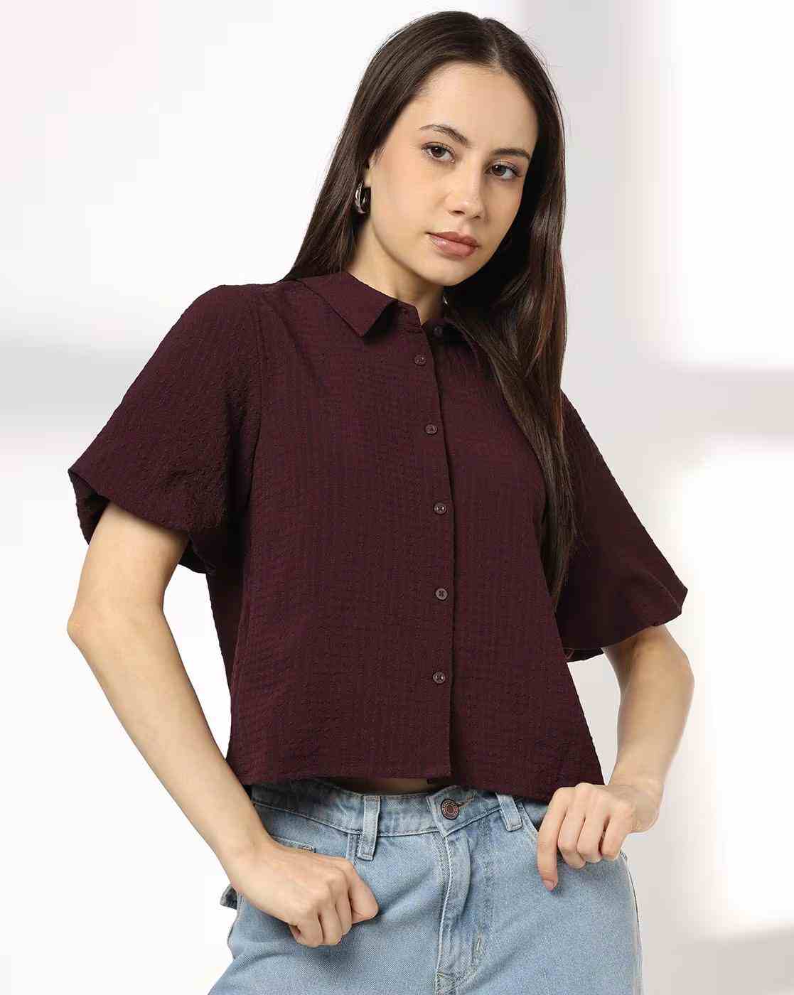 Women Patterned Regular Fit Shirt